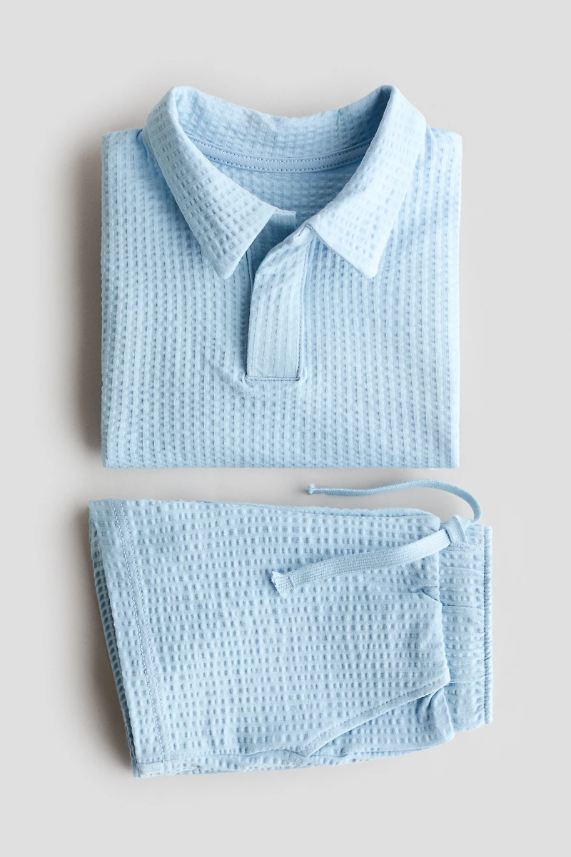 2-Piece Waffled Cotton Set