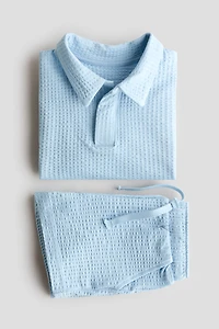 2-Piece Waffled Cotton Set