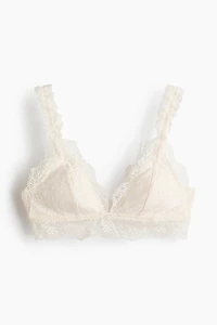 Soutien-gorge souple et coussiné en dentelle