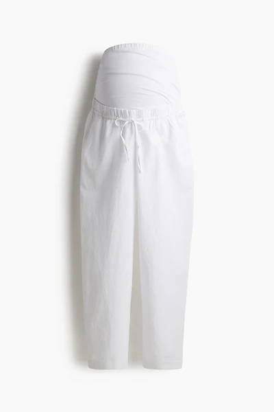 MAMA Linen-Blend Pants