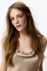 Embellished Strappy Top