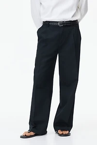 Loose-Fit Linen-Blend Pants