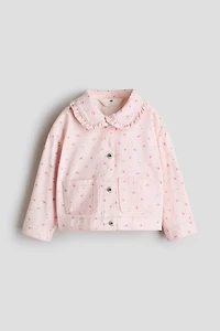 Ruffle-Trimmed Cotton Twill Jacket