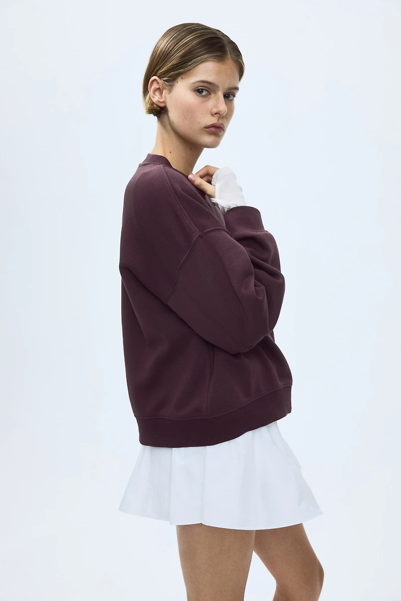 Sweatshirt with Printed Motif