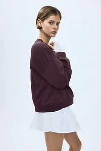 Sweatshirt with Printed Motif