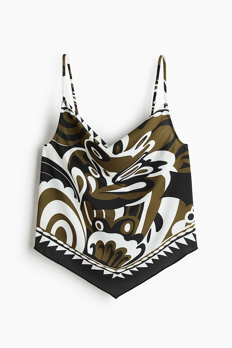 Haut à bretelles fines avec encolure bénitier