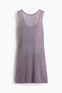 Shimmery Rib-Knit Dress