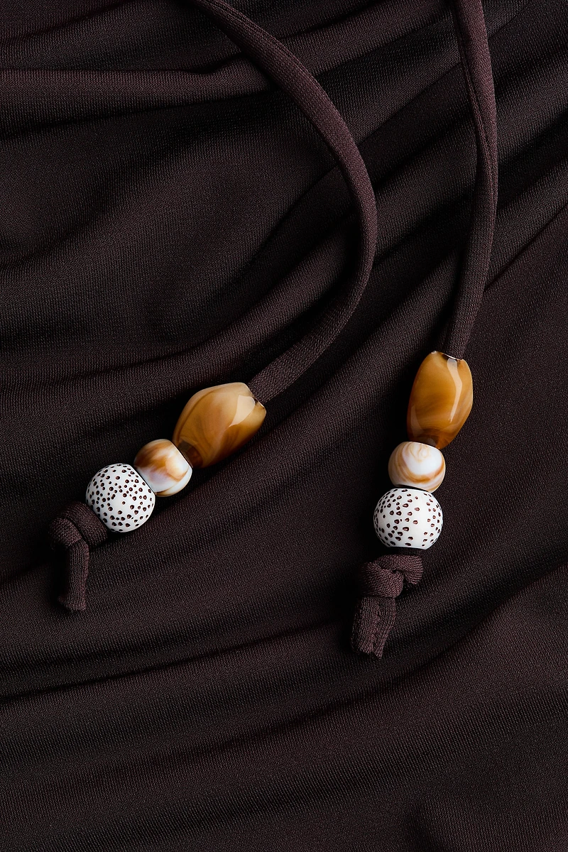 Draped Halterneck Dress