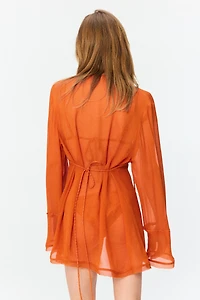Blouse vaporeuse à nouer