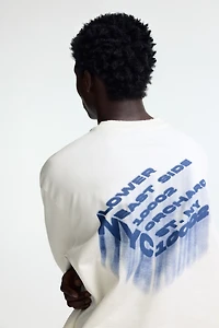 Oversized Printed Jersey Shirt