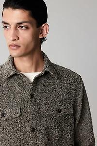 Regular Fit Wool-Blend Overshirt