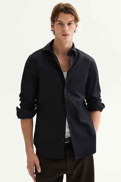 Slim-Fit Cotton Shirt