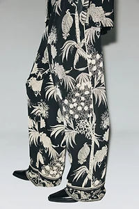Printed Pull-On Pants
