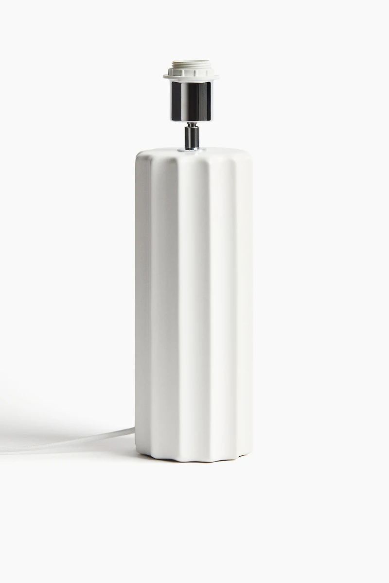 Fluted Stoneware Lamp Base