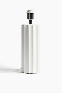 Fluted Stoneware Lamp Base