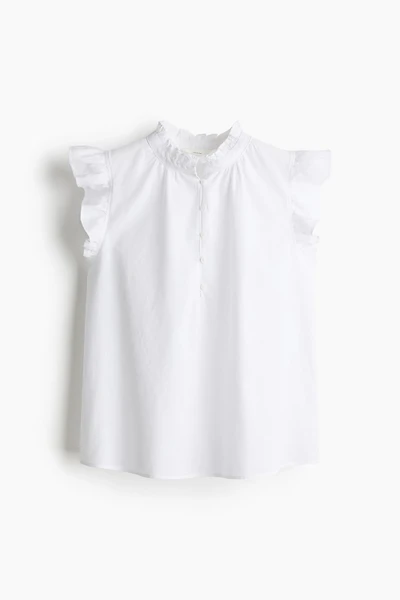 Blouse en lin mélangé