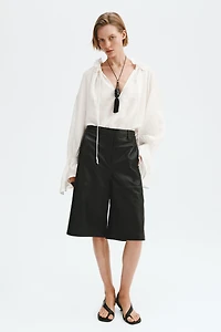 Oversized Linen-Blend Shirt