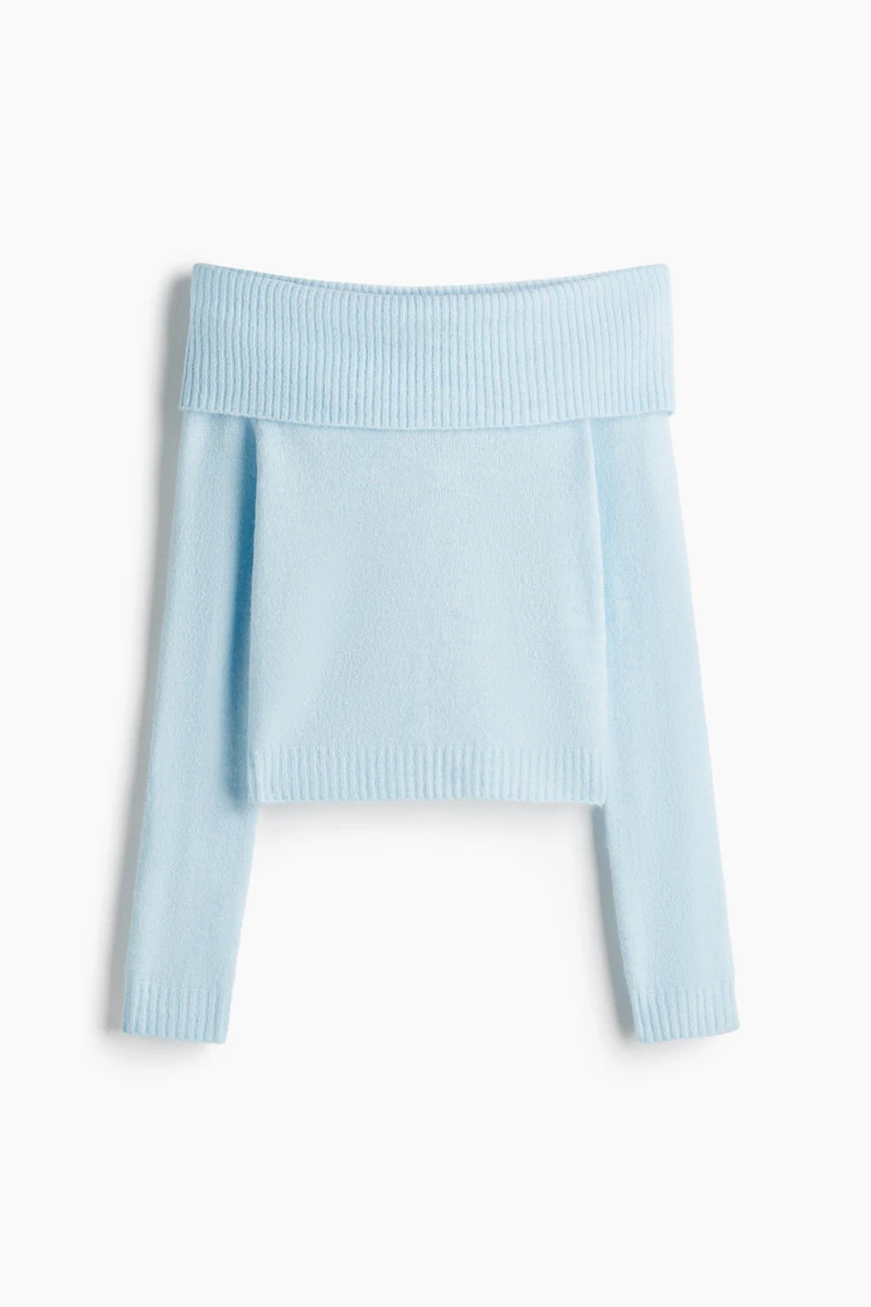 Off-the-Shoulder Sweater