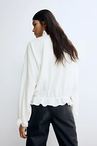 Ruffle-Trimmed Blouse