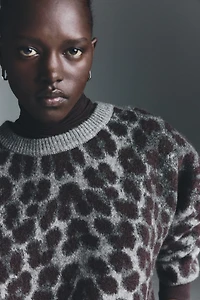 Jacquard-Knit Sweater