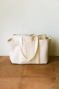 Large Jute-Blend Shopper