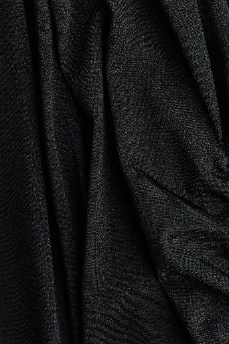 Draped Asymmetric Dress
