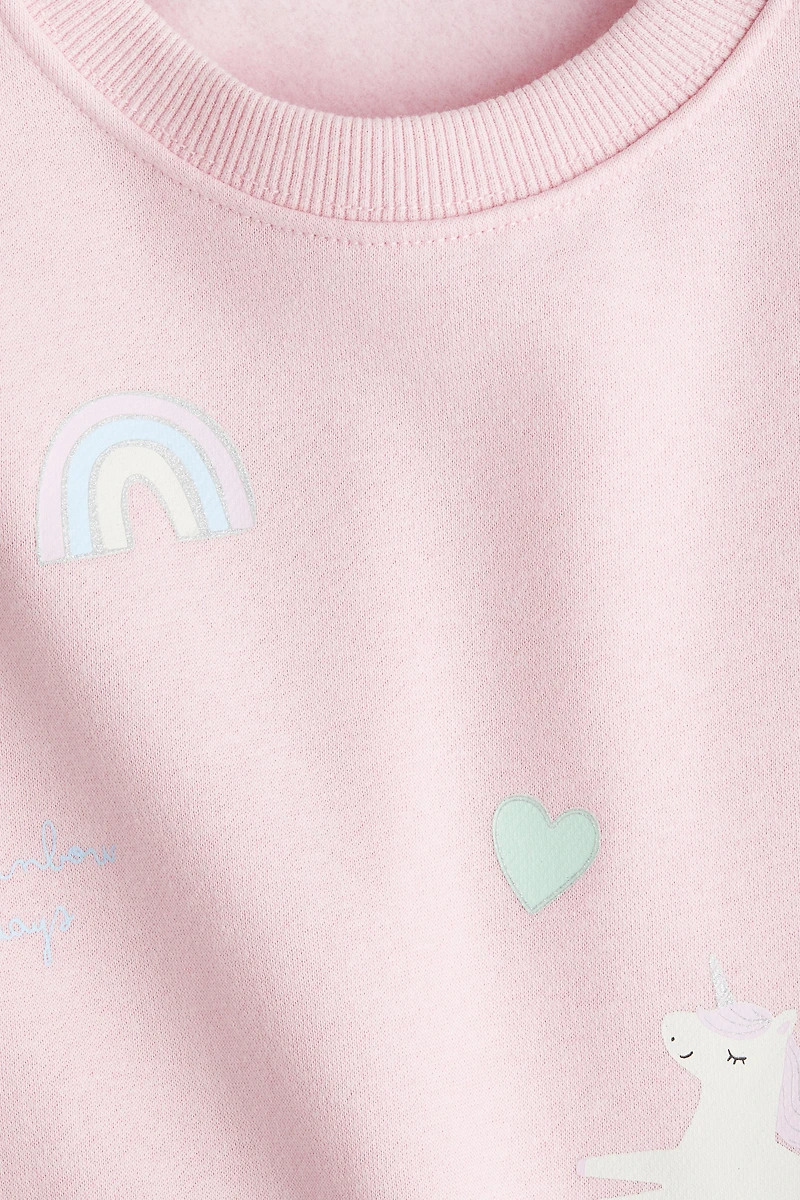 Chandail imprimé avec intérieur brossé