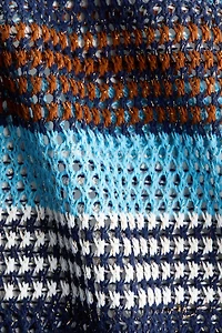 Glittery Open-Knit Dress