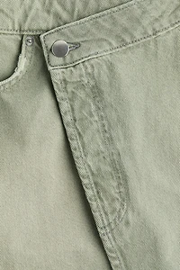 Denim Wrap Skirt