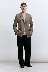 Regular-Fit Double-Breasted Jacket