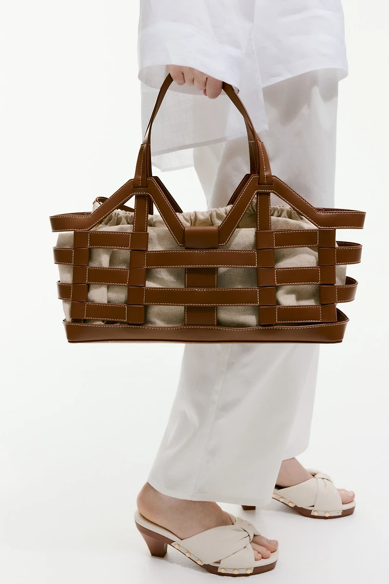 Grand sac fourre-tout avec cordon de serrage