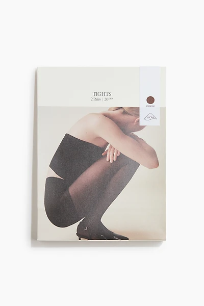 Lot de 2 collants Lycra🅫 20d