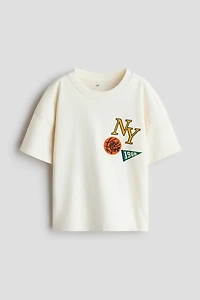 Oversized Printed Cotton T-Shirt