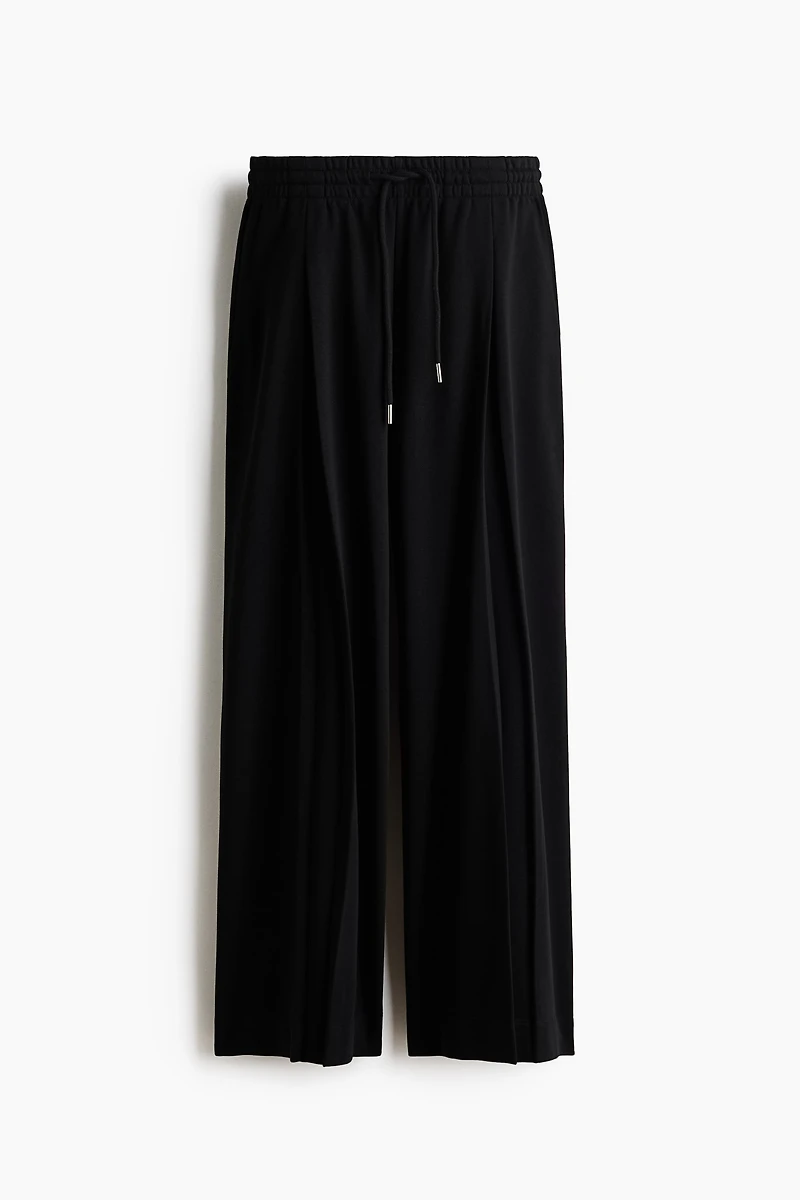 Pleat-Detail Drawstring Pants