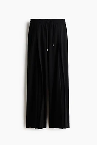 Pleat-Detail Drawstring Pants