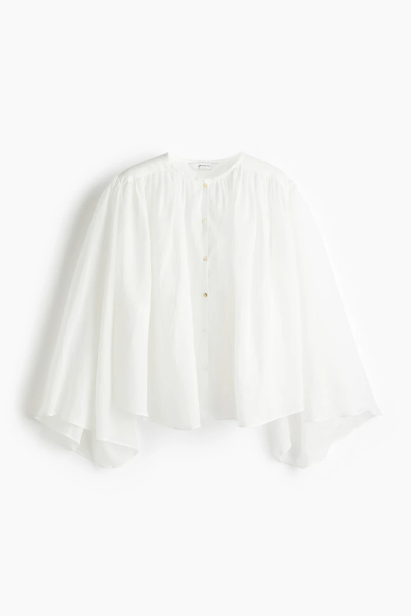 Blouse volumineuse en ramie