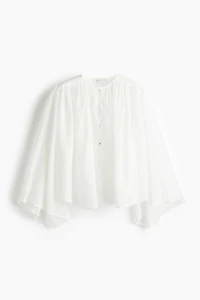 Blouse volumineuse en ramie