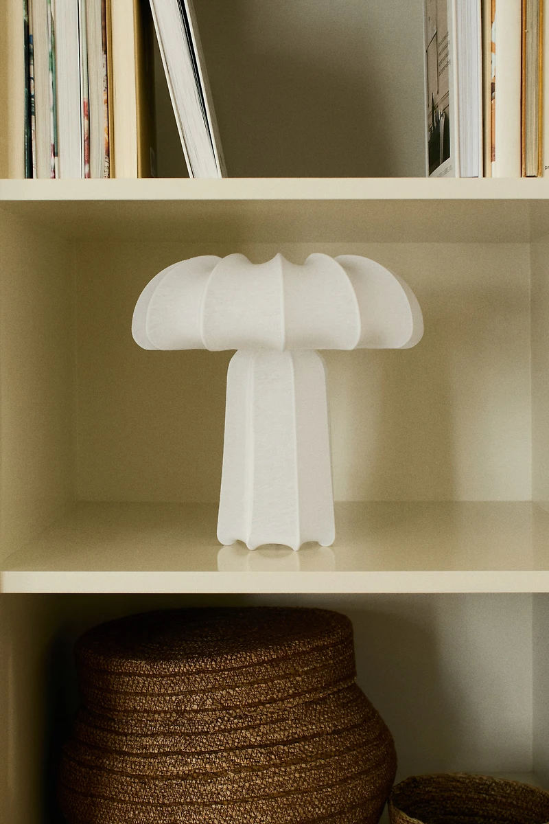 Fabric-Covered Table Lamp