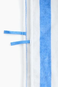 Striped Cotton Hooded Towel Wrap