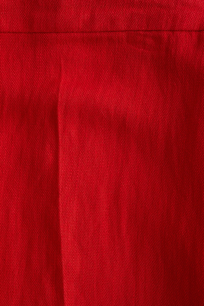 Wide-Leg Twill Pants