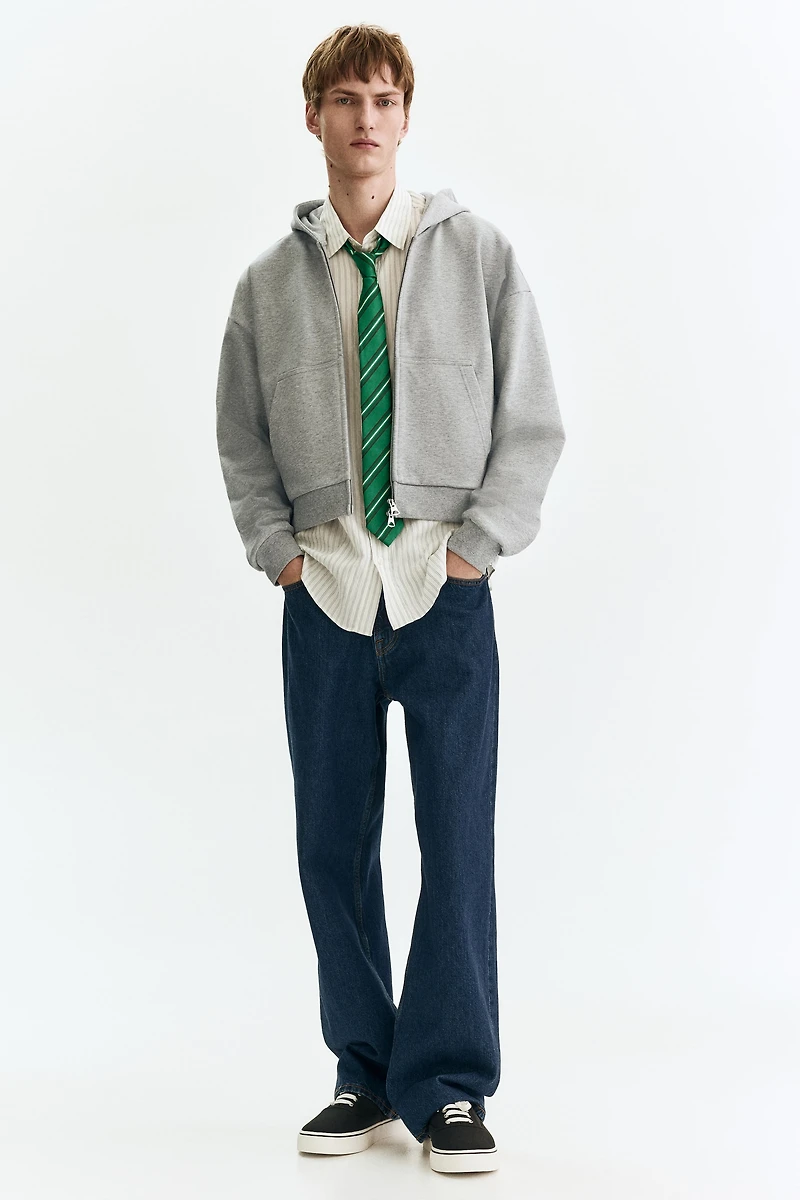 Oversized-Fit Hooded Jacket