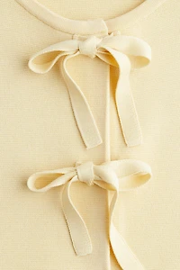 Knit Tie-Detail Top