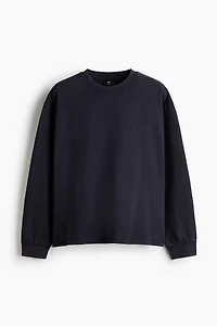 Loose-Fit Printed Long-Sleeved Shirt