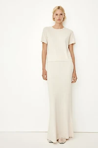 Silk-Blend Skirt