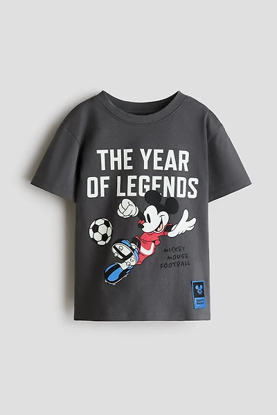 T-shirt en coton avec motif imprimé