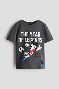 T-shirt en coton avec motif imprimé