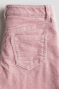 Pantalon large en velours de coton côtelé