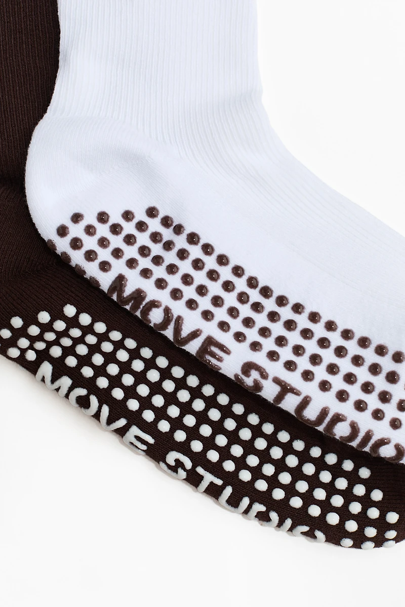 2-Pack Non-Slip Yoga Socks