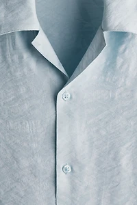 Regular-Fit Jacquard-Weave Resort Shirt