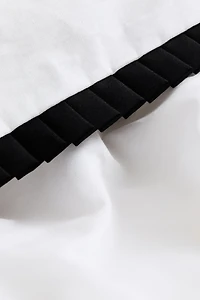 Pleated Twin Duvet Cover Set